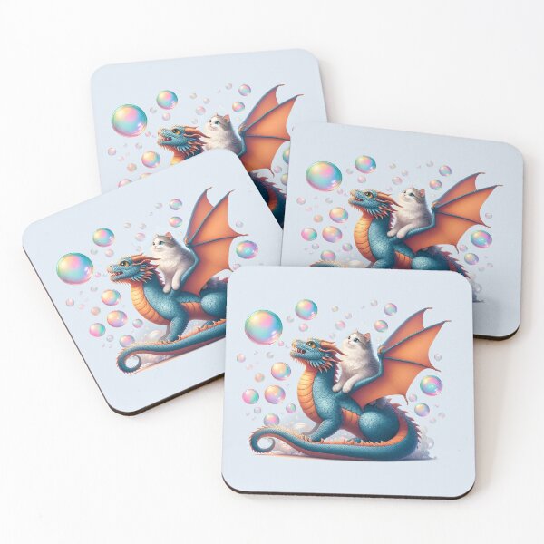 Item preview, Cat Flying Over a Dragon designed and sold by Artquinox.