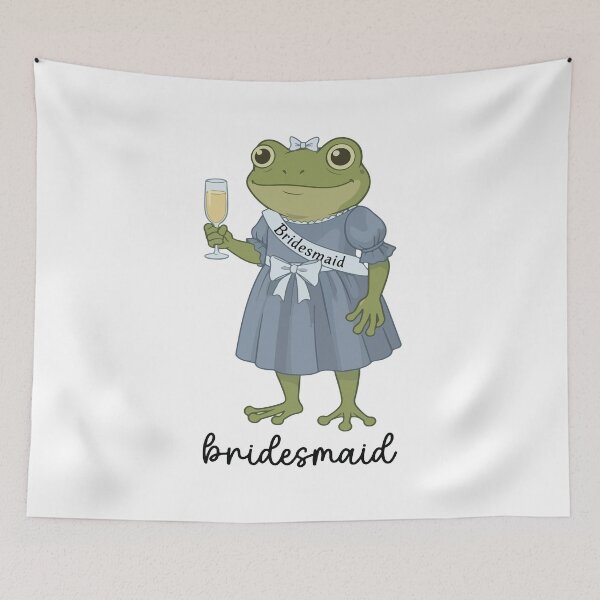 Item preview, Retro Bridesmaid Frog Bachelorette Party Wedding Squad Funny designed and sold by kiralynstration.