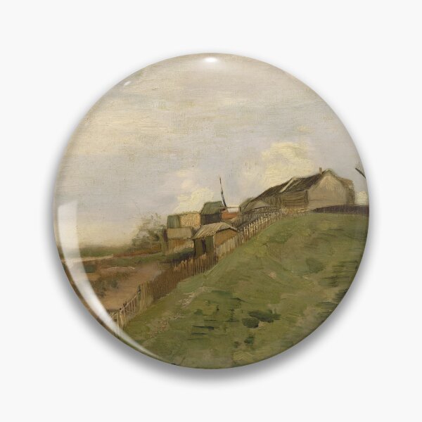Item preview, The Hill of Montmartre With Stone Quarry by Vincent van Gogh: Rustic Landscape Poster designed and sold by artofuniverse.