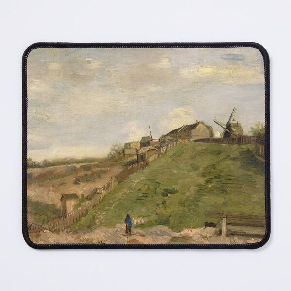 Item preview, The Hill of Montmartre With Stone Quarry by Vincent van Gogh: Rustic Landscape Poster designed and sold by artofuniverse.
