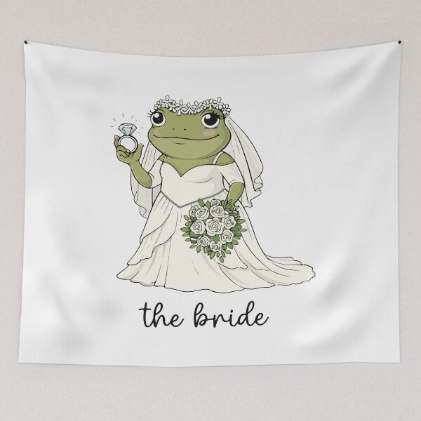 Item preview, Retro Frog Bridesmaid Bachelorette Party Wedding Squad Funny designed and sold by kiralynstration.