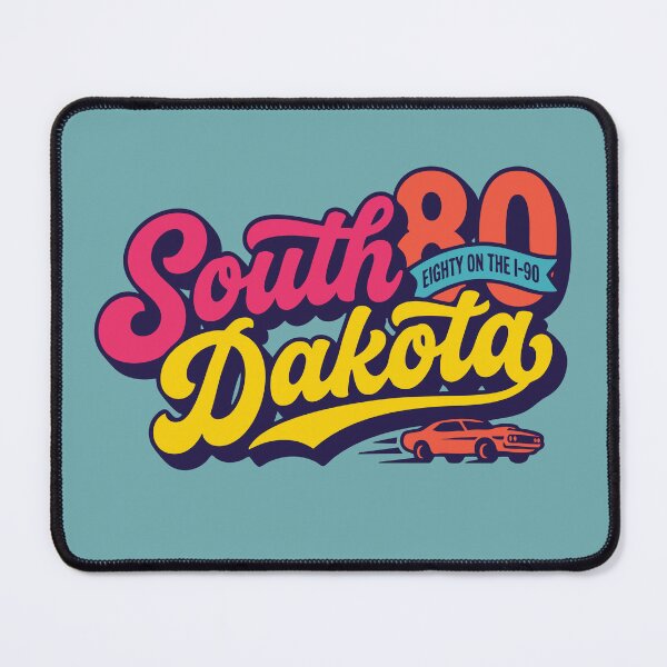 Item preview, South Dakota I-90 Road Trip Retro Muscle Car Eighty On The I-90 Vintage Lettering designed and sold by Cozy-Old-Pub.