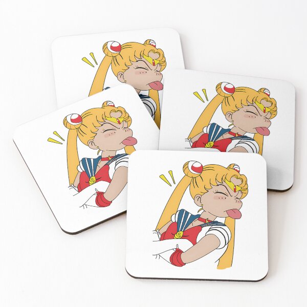 Item preview, 4 Sailor Moon Funny Face designed and sold by pureLinen.