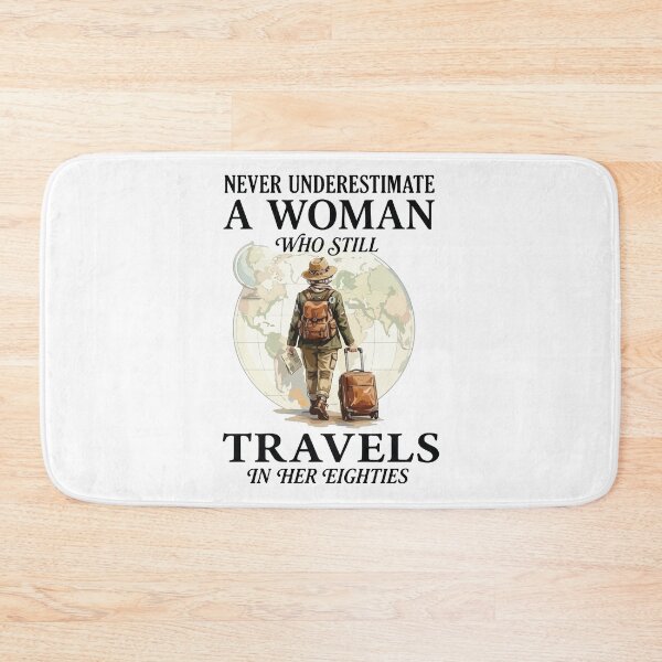 Item preview, Never Underestimate A Woman In Her 80s Funny Travel Gift designed and sold by kiralynstration.