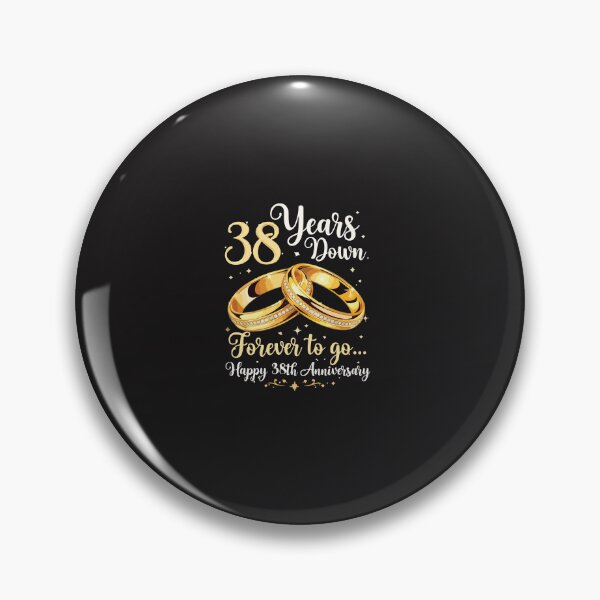 Item preview, 38th Anniversary 38 Years Down Forever To Go Couple Gift designed and sold by kiralynstration.
