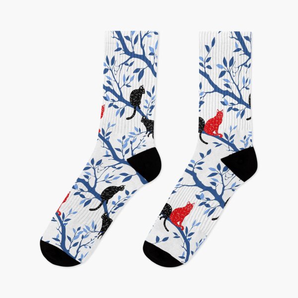 Item preview, Cats on the Blue Branch  designed and sold by xiao xuans.