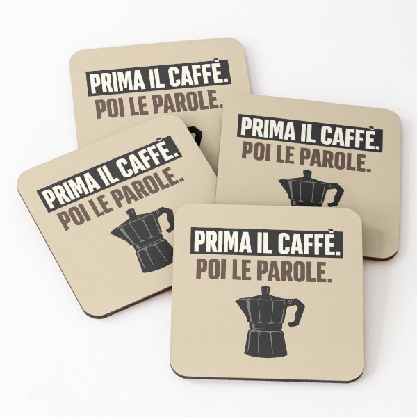 Item preview, Italian Coffee Quote Shirt Prima Il Caffè Poi Le Parole designed and sold by POD DYNASTY.