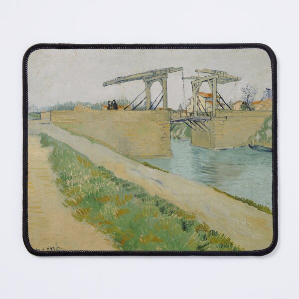 Item preview, The Langlois Bridge by Vincent van Gogh: Post Impressionist Art Print designed and sold by artofuniverse.