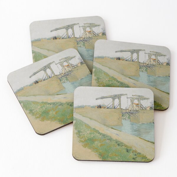 Item preview, The Langlois Bridge by Vincent van Gogh: Post Impressionist Art Print designed and sold by artofuniverse.