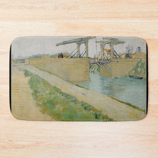 Item preview, The Langlois Bridge by Vincent van Gogh: Post Impressionist Art Print designed and sold by artofuniverse.