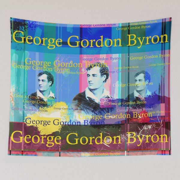 Item preview, George Gordon Byron portrait collage in Pop Art style designed and sold by Mauswohn.
