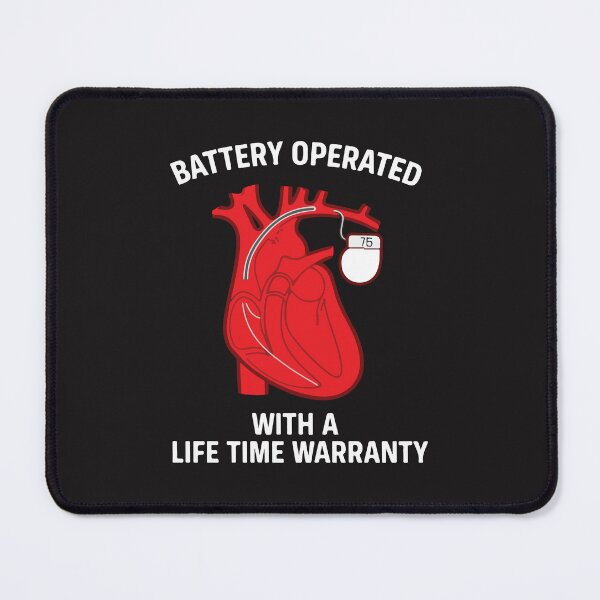 Item preview, Battery Operated Heart Lifetime Warranty Funny Medical Humor designed and sold by kiralynstration.
