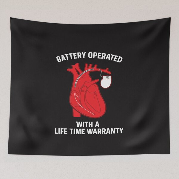 Item preview, Battery Operated Heart Lifetime Warranty Funny Medical Humor designed and sold by kiralynstration.