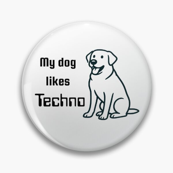 Item preview, My dog likes Techno designed and sold by TeeHeeRiot.