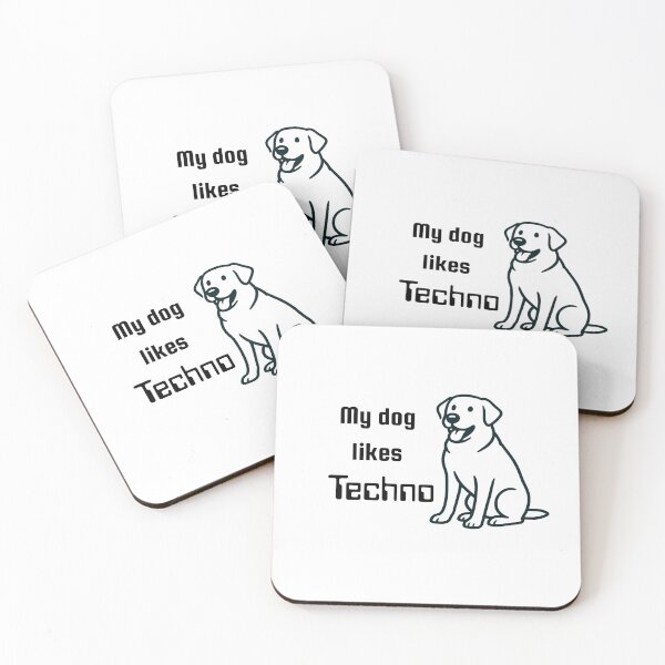 Item preview, My dog likes Techno designed and sold by TeeHeeRiot.