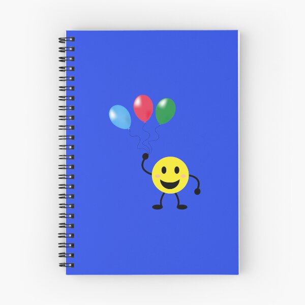Item preview, Happy emoticon with three colored balloons and blue background. Ideal to give to optimists or on the International Day of Happiness on March 20 designed and sold by Martapp.