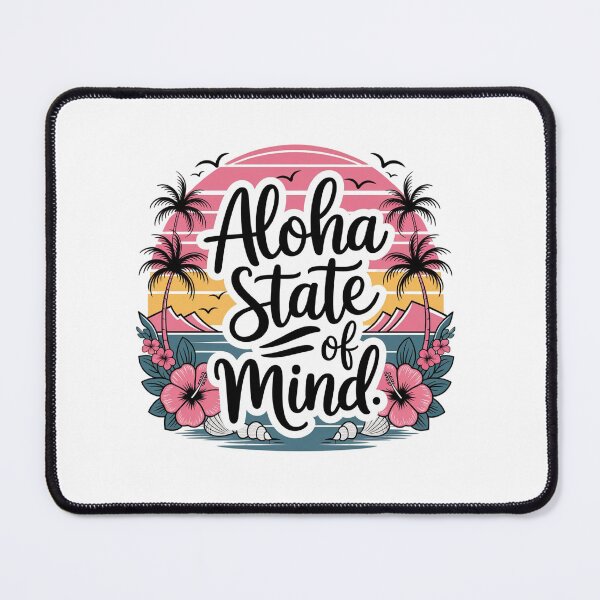 Item preview, Tropical beach aesthetic retro summer sticker - Aloha State of Mind designed and sold by KymeraStudio25.