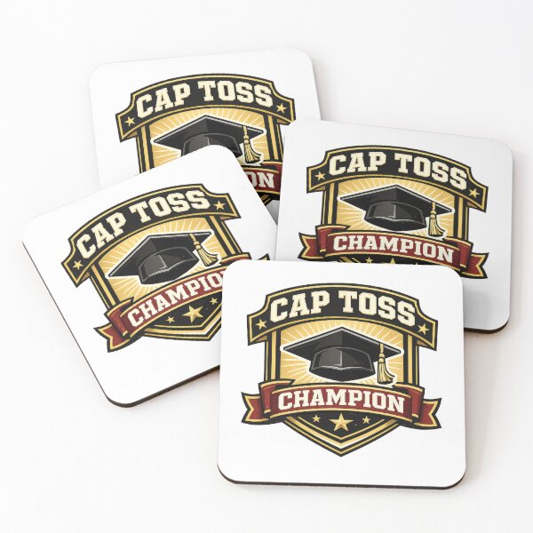 Item preview, Graduation cap and banner design celebrating cap toss, ideal for background, AI generated designed and sold by dvoevnore.