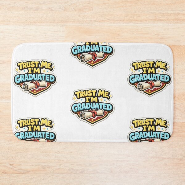 Item preview, Graduation badge with rolled diploma and celebratory text design, AI Generated designed and sold by dvoevnore.