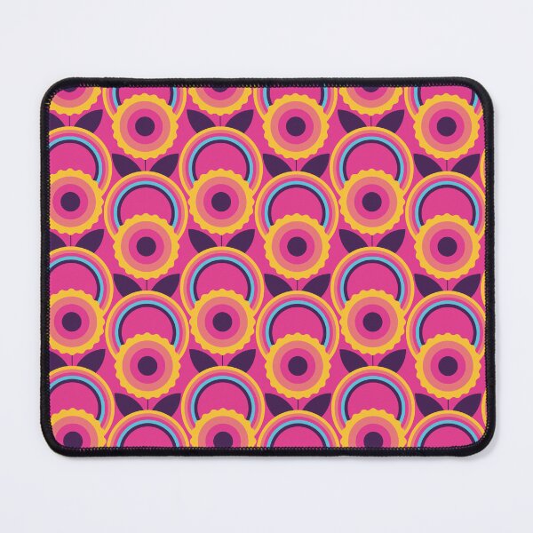 Item preview, Geometric retro 70s floral pattern designed and sold by Mauswohn.