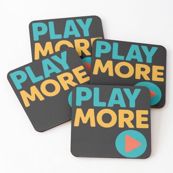 Item preview, Play More Fun Minimal Design designed and sold by echoink-studio.