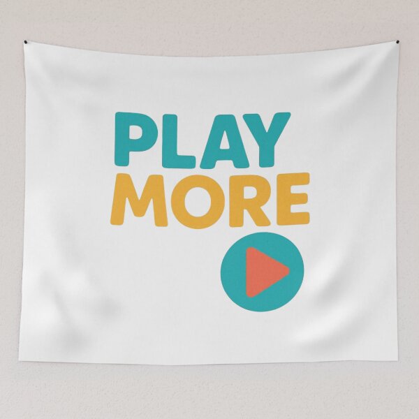 Item preview, Play More Fun Minimal Design designed and sold by echoink-studio.
