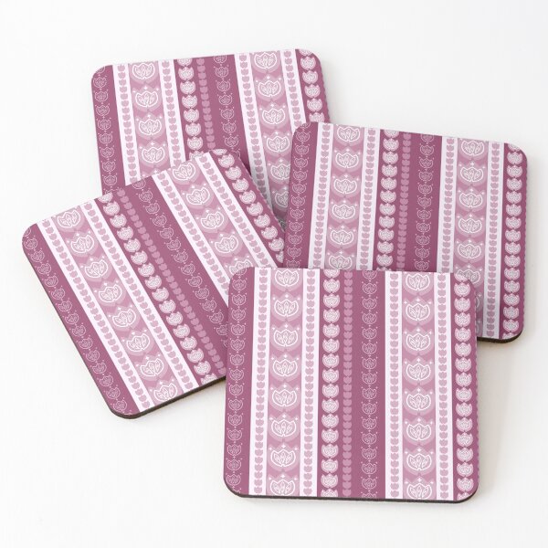 Item preview, Seamless Tulip Stripe Pattern in Pink Tones, Scandinavian Floral Geometric Background designed and sold by Tarathai.