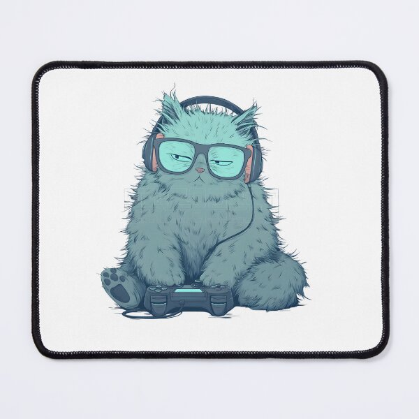 Item preview, **Introvert Gamer Cat Sticker** designed and sold by Ashley critters.