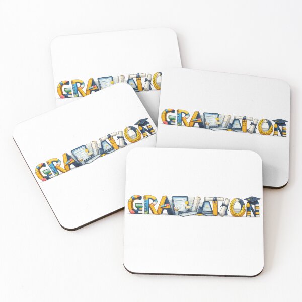 Item preview, Graduation text with school-themed elements forming letters, festive concept, AI Generated designed and sold by dvoevnore.
