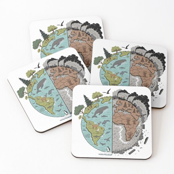 Item preview, Our Choice Earth Sustainability Split Illustration designed and sold by Nuvoro Eco Awareness.