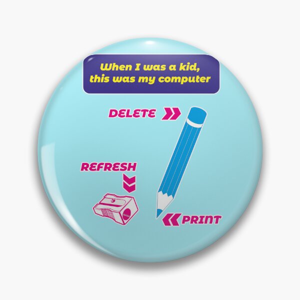Item preview, Pencil vs. Computer Funny Analog Technology Meme designed and sold by Mauswohn.