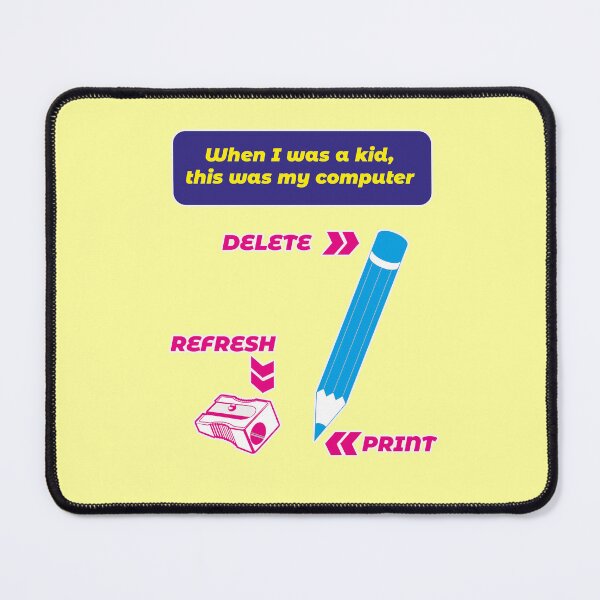 Item preview, Pencil vs. Computer Funny Analog Technology Meme designed and sold by Mauswohn.