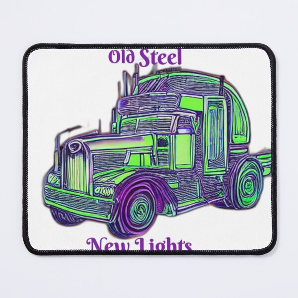 Item preview, Retro Truck Art in Neon Colors - Old Steel, New Lights designed and sold by Bad7Wear.