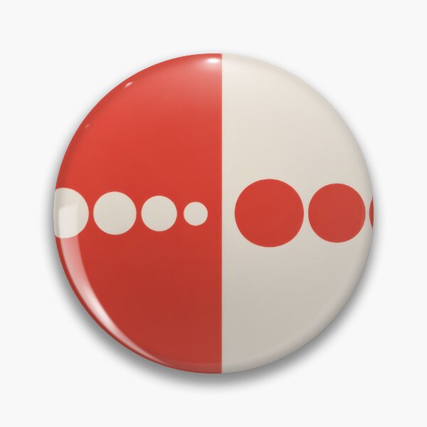 Item preview, 60s Space Age Dots Horizontal – Red & White Mid-Century Modern Pop-Art designed and sold by Ela Art Space .