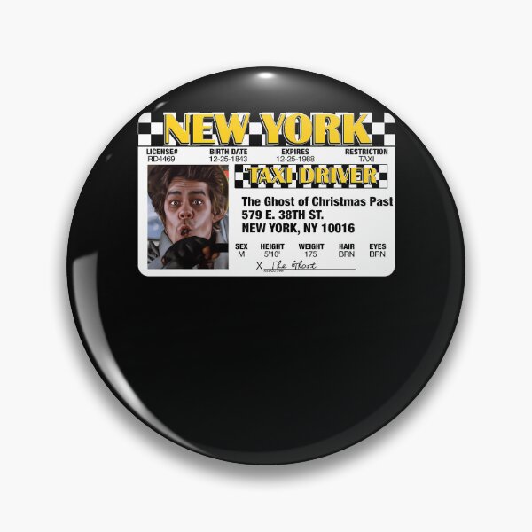 Item preview, Ghost Of Christmas Past Taxi License  Scrooged designed and sold by GOLDSOF.