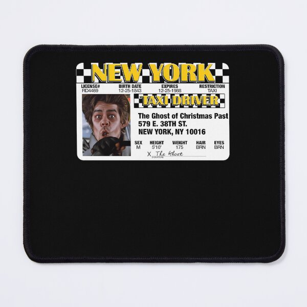 Item preview, Ghost Of Christmas Past Taxi License  Scrooged designed and sold by GOLDSOF.