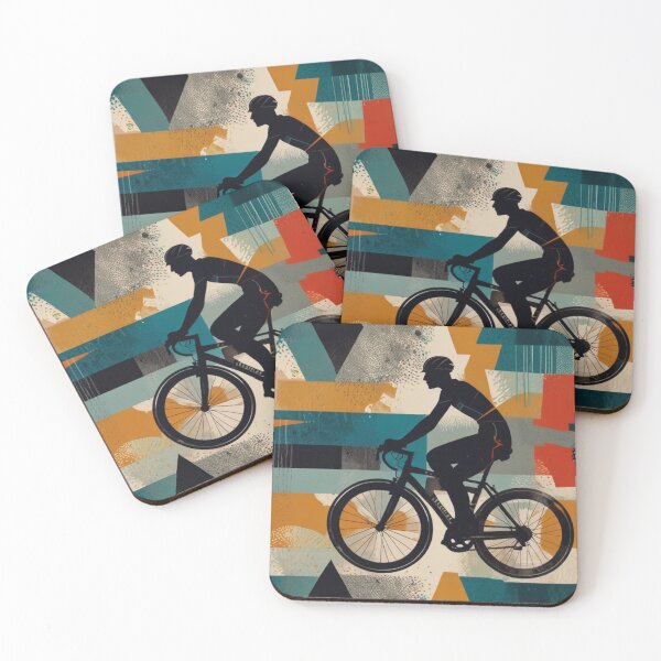 Item preview, Bauhaus Cyclist – Modern Geometric Ride designed and sold by Zenvo.