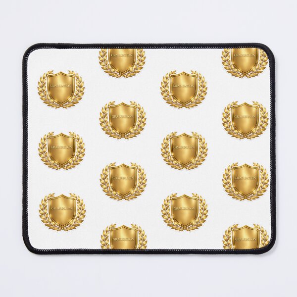 Item preview, Graduation emblem with golden shield and laurel wreath, suitable for backgrounds, AI Generated designed and sold by dvoevnore.