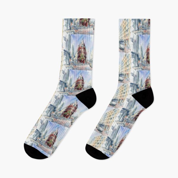 Item preview, Antwerp Cathedral Watercolor designed and sold by caracatita75.