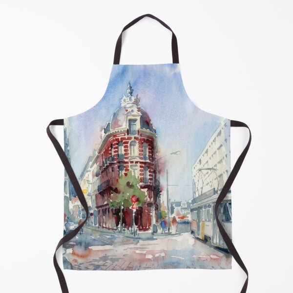 Item preview, Antwerp Cathedral Watercolor designed and sold by caracatita75.