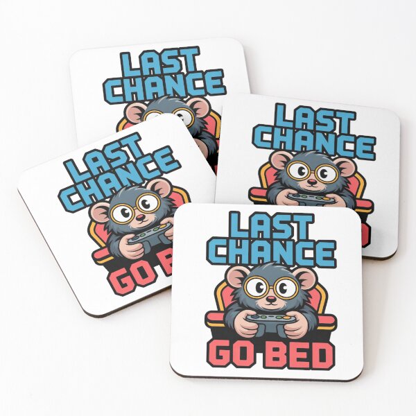 Item preview, Last Chance Go Bed Funny Gamer Mouse Video Game Tee designed and sold by MerchlyMike.
