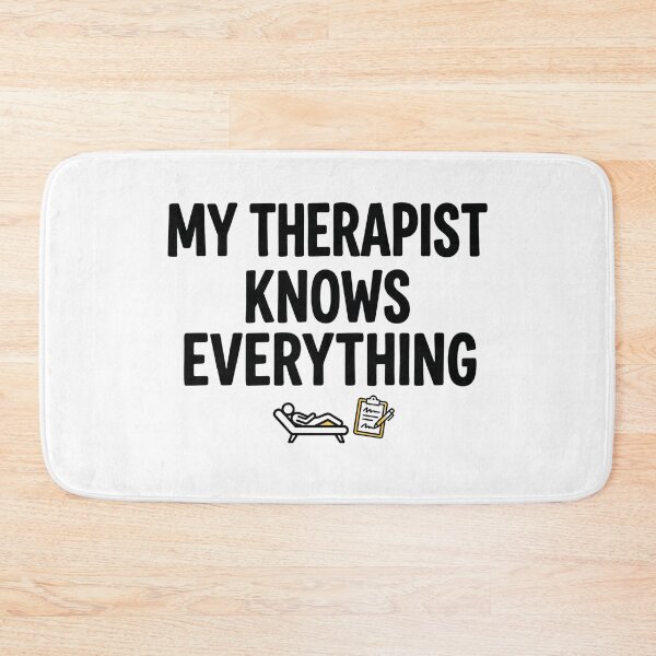 Item preview, My Therapist Knows Everything Funny Mental Health Humor T-Shirt designed and sold by Egyptian king ⭐⭐⭐⭐⭐.