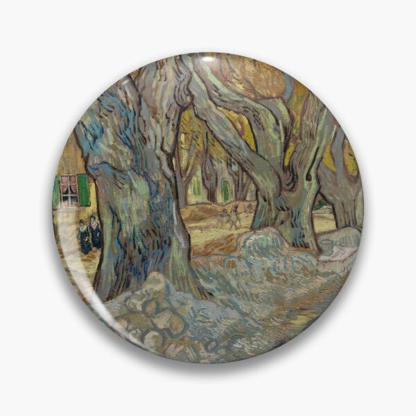 Item preview, The Large Plane Trees Road Menders at Saint Remy by Vincent van Gogh: Post‑Impressionist Poster designed and sold by artofuniverse.