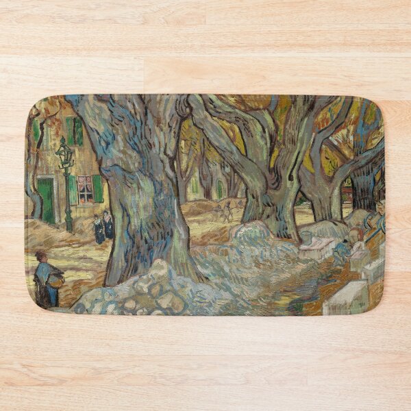 Item preview, The Large Plane Trees Road Menders at Saint Remy by Vincent van Gogh: Post‑Impressionist Poster designed and sold by artofuniverse.