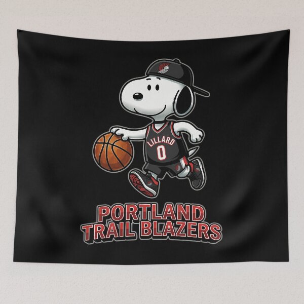 Item preview,  Snoopy Portland Trail Blazers Retro Basketball Fan designed and sold by UtshoDesigner.