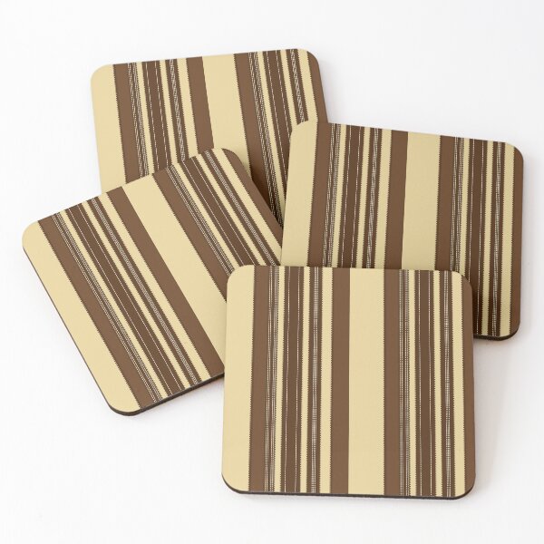 Item preview, A warm and muted vertical stripe pattern in shades of brown and beige that brings calm and natural harmony to any space. Perfect for those who appreciate subtle retro minimalism and a cozy atmosphere. designed and sold by WildHugeDot.
