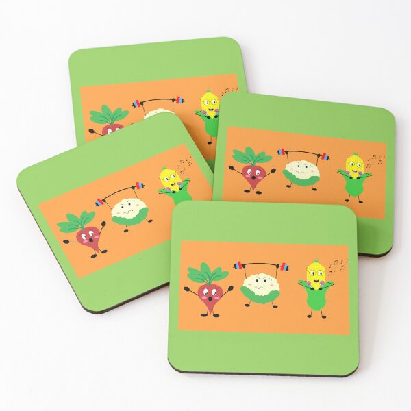 Item preview, Fun vegetables doing activities in fun poses and kawaii style designed and sold by Martapp.
