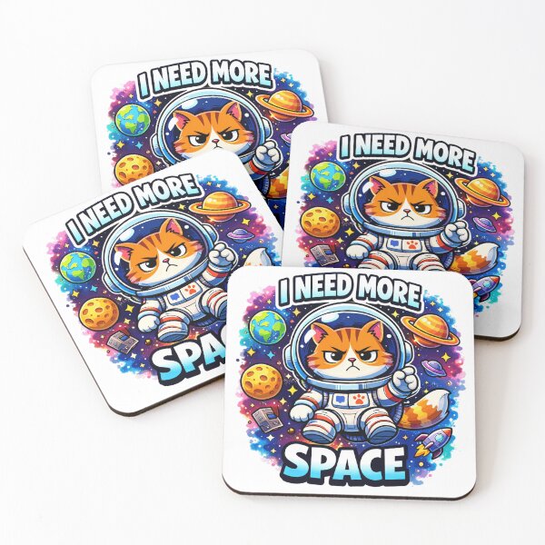 Item preview, Funny Space Cat Astronaut Meme designed and sold by the-dovlat.
