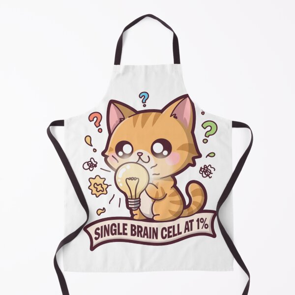 Item preview, Single Brain Cell Orange Cat Funny designed and sold by IslandTyped.