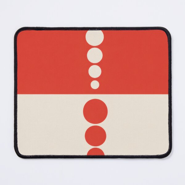 Item preview, 60s Space Age Dots – Red & White Mid-Century Geometric Pop-Art designed and sold by Ela Art Space .